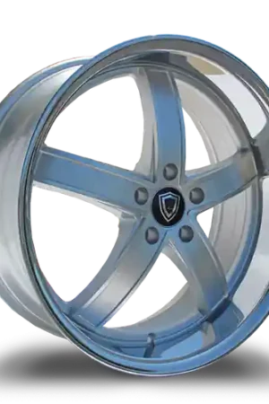 Must Have MARQUEE WHEELS M5330A 5x120 22x10.5+40 SILVER /MACHINED/STAINLESS LIP