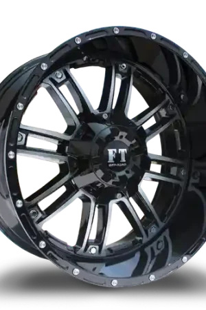Final Sale FULL THROTTLE FT8033 5x139.7/5x150 20x10-24 BLACK  / MACHINED