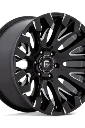 Popular Fuel 1PC D828 QUAKE 5X127 18X9 +1 GLOSS BLACK MILLED