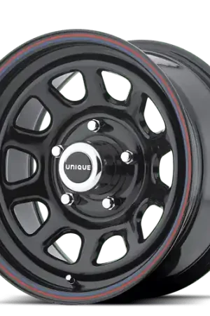 American Racing AR767 6X139.7 16X8 +12 GLOSS BLACK W/ STRIPES Brand New