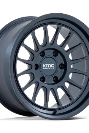 Premium KMC KM447 IMPACT FORGED MONOBLOCK 6X135 18x9 -12 METALLIC BLUE