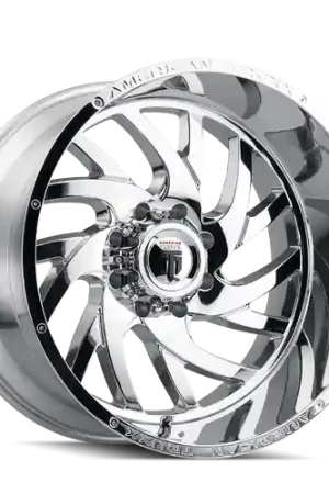 American Truxx Xclusive AT1907 8x165.1 26x14-76 Chrome Free Shipping