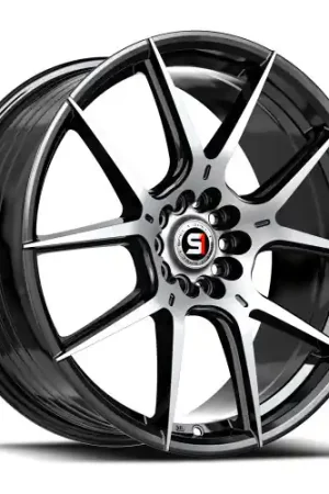Spec-1 SP-71 5x112/5x114.3 20x8.5 +38 Gloss Black & Machined Free Shipping