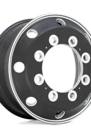 ATX AO404 JOURNEY 10X285.75 22.5X8.25 +144 GLOSSY BLACK W/ POLISHED LIP - FRONT & REAR INNER Affordable