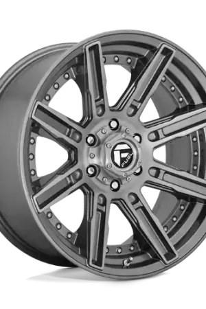 Fuel 1PC D710 ROGUE PLATINUM 6X135 20X10 -18 BRUSHED GUN METAL TINTED CLEAR Brand New