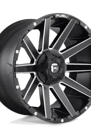 Price Cut Fuel 1PC D616 CONTRA 6X135/6X139.7 18X9 -12 MATTE BLACK MILLED