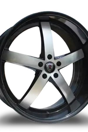 MARQUEE WHEELS M5330B 5x120 22x9+15 BLACK / MACHINED Hot Deal
