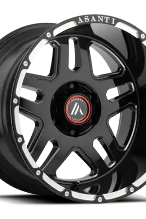 New Release Asanti Off Road AB809 ENFORCER 6X120 20X9 +40 GLOSS BLACK MILLED