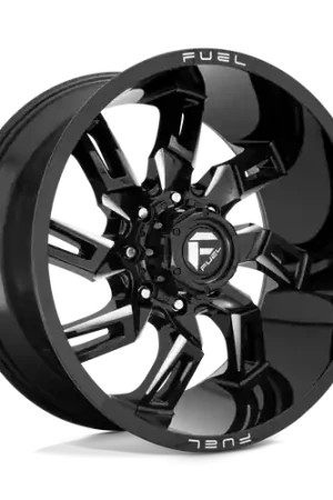 Buy Online Fuel 1PC D747 LOCKDOWN 5X127 20X9 +1 GLOSS BLACK MILLED