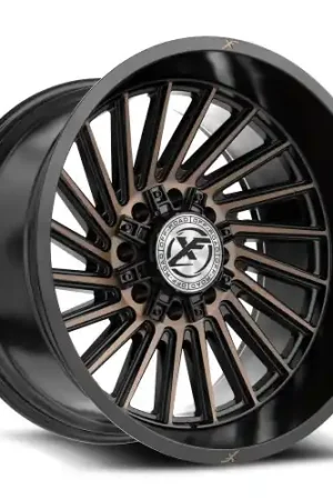 Exclusive XF Off-Road XF-239 8x165.1/8x170 24x12 -44 Satin Black & Bronze Machined Double Dark Tint