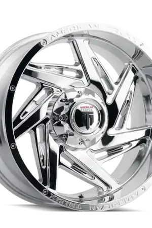 Free Shipping American Truxx Spiral AT1906 8x170 20x10-24 Chrome