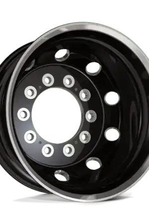 Trending ATX AO404 JOURNEY 10X285.75 24.5X8.25 -168 SATIN BLACK W/ POLISHED LIP - REAR OUTER