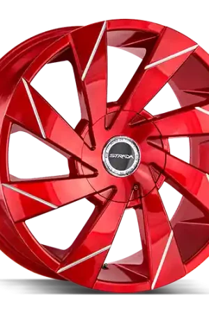 Strada Moto Blank 22x9 +18 Candy Red Mega Sale
