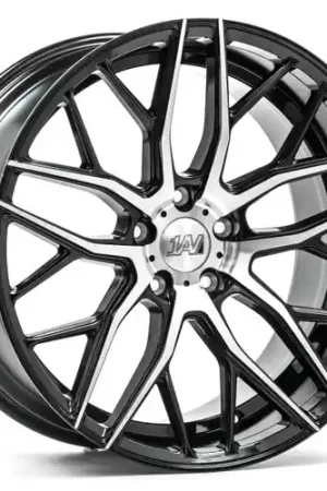 Express Delivery Axe ZX11 5x108 22X9+35 BLACK AND POLISHED FACE