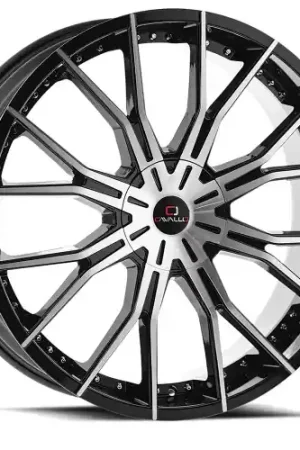 Holiday Sale Cavallo CLV-36 5x115/5x120 24x9 +34 Gloss Black & Machined