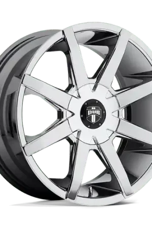 Must Have DUB 1PC S111 PUSH BLANK 24X9.5 +10 CHROME PLATED