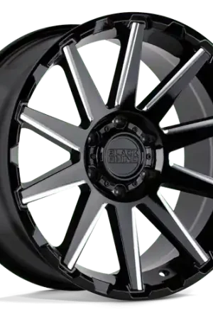 Black Rhino TYPHOON 6X139.7 20X9.5 +12 GLOSS BLACK W/ MILLED SPOKES Factory Price