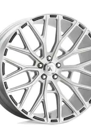 In Demand Asanti Black ABL-21 LEO BLANK 20X9 +35 BRUSHED SILVER
