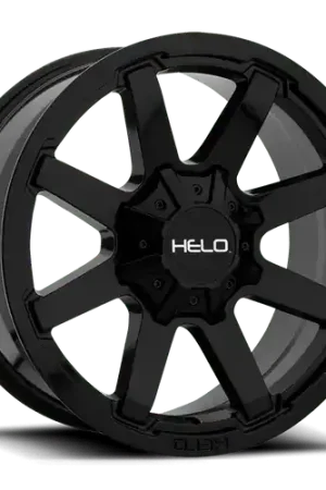 Helo HE909 8X165.1 17X9 -12 GLOSS BLACK Free Returns