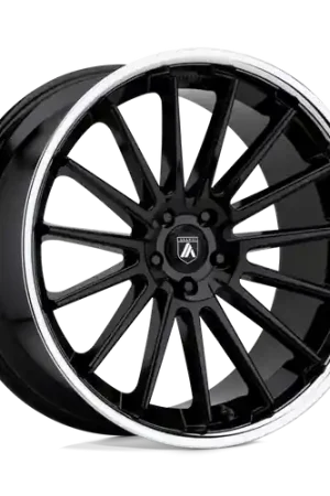 Asanti Black ABL-24 BETA BLANK 20X10.5 +20 GLOSS BLACK CHROME LIP Factory Price