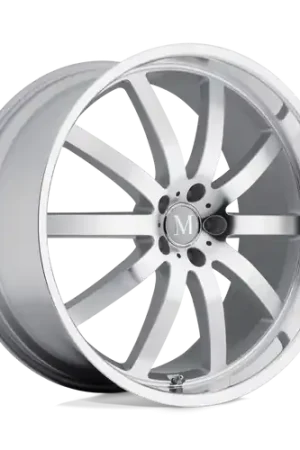 Mandrus WILHELM 5X112 20X8.5 +32 SILVER W/ MIRROR CUT FACE & LIP High Quality