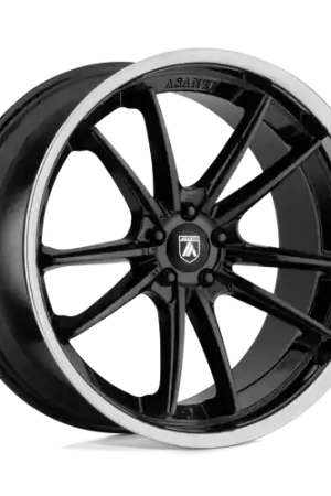 Asanti Black ABL-23 SIGMA BLANK 24X9 +15 GLOSS BLACK CHROME LIP Last Chance