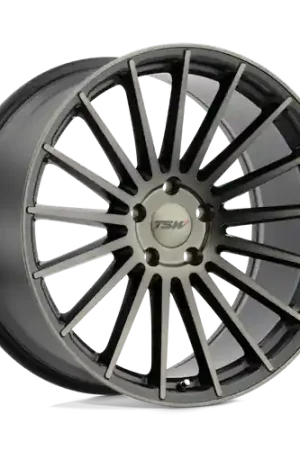 Genuine TSW LUCO 5X120 20X8.5 +20 MATTE BLACK W/ MACHINE FACE & DARK TINT