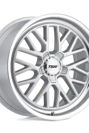 Flash Sale TSW HOCKENHEIM S 5X112 18X8.5 +42 SILVER W/ MIRROR CUT LIP