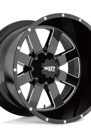 Certified Moto Metal MO962 6X139.7 22X14 -76 GLOSS BLACK MILLED