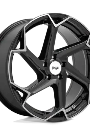 Niche 1PC M255 FLASH 5X115 20X9 +18 GLOSS BLACK BRUSHED Place Order