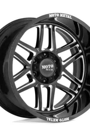 Last Chance Moto Metal MO992 FOLSOM 8X180 20X9 +18 GLOSS BLACK MILLED