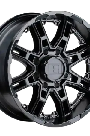 Level 8 SLINGSHOT 5X114.3 17X8.5 -10 MATTE BLACK Special Offer