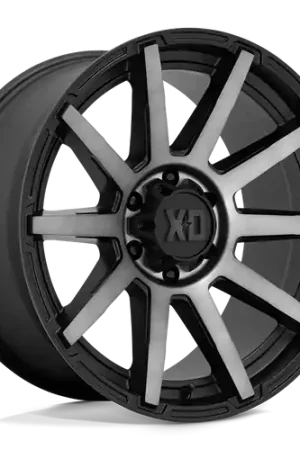 Save Now XD XD847 OUTBREAK 5X114.3 16X8 +10 SATIN BLACK WITH GRAY TINT