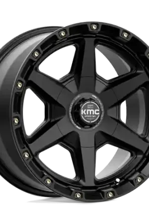 KMC KM101 TEMPO 6X120/6X139.7 17X9 +18 SATIN BLACK Exclusive Offer