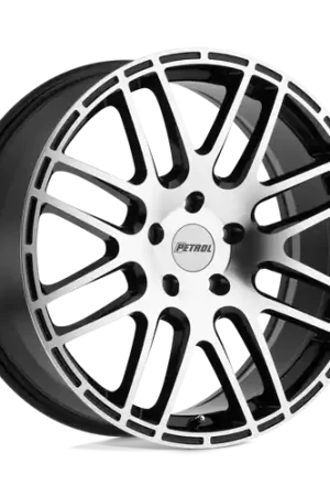 Petrol P6A 5X105 18X8 +40 GLOSS BLACK W/ MACHINED CUT FACE Reduced Price