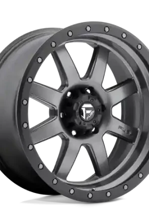 Get Yours Fuel 1PC D552 TROPHY 6X139.7 20X9 +20 MATTE GUN METAL BLACK BEAD RING