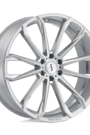Affordable Status MASTADON 6X135 22X9.5 +30 SILVER W/ BRUSHED MACHINED FACE