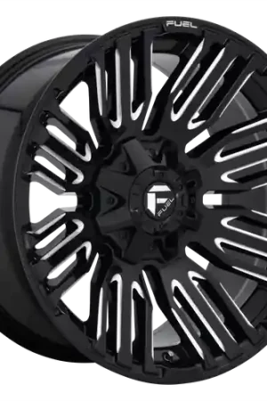 Grab Now Fuel 1PC D649 SCHISM 5X114.3/5X127 20X10 -18 GLOSS BLACK MILLED