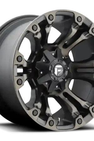 Fuel 1PC D569 VAPOR 8X170 18X9 +1 MATTE BLACK DOUBLE DARK TINT Holiday Sale