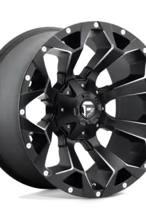 Trending Fuel 1PC D546 ASSAULT 8X165.1 17X9 -12 MATTE BLACK MILLED