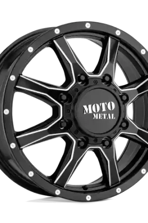 Hassle-Free Returns Moto Metal MO995 8X210 17X6.5 +111 SATIN BLACK MILLED - FRONT