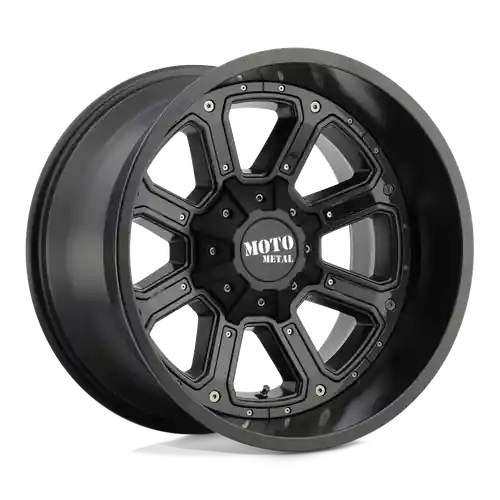 Moto Metal MO984 SHIFT 6X120/6X139.7 18X9 +18 MATTE BLACK GLOSS BLACK INSERTS Wholesale