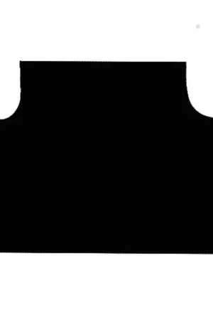 Budget Trunk Floor Mat Cover for 65-66 Chrysler 300 Convertible Rubber Gray Herringbone