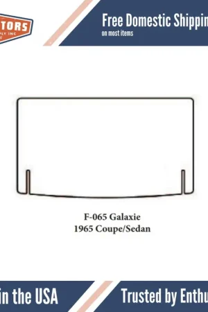 Hassle-Free Returns Trunk Floor Mat Cover for 1965 Ford Ultra High Definition Rubber Smooth