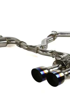 Invidia R400 Gemini Single Layer Cat Back Exhaust - Titanium Burnt Tips - 2015-2021 Subaru WRX / STI Handmade