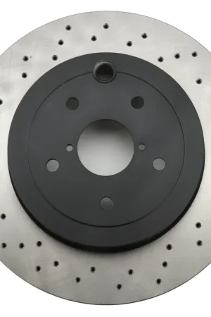 Stoptech Drilled Brake Rotor Single Rear - 2018-2021 Subaru STI Warranty Included