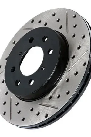 Brand New Stoptech Slotted/Drilled Rotor Front Right - 2015-2021 Subaru WRX