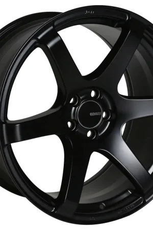 Enkei T6S 17x9 +45 Black 17x9 +45 5x100 (Single Wheel) - 2013-2024 Subaru BRZ / Scion FR-S / Toyota GR86 / 2014-2018 Subaru Forester Premium