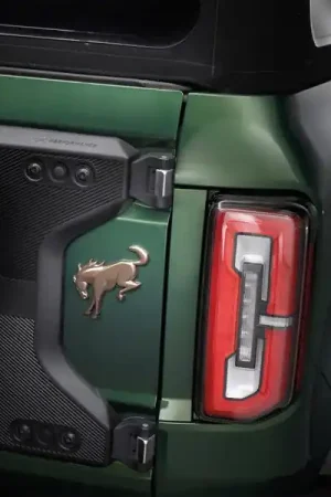 Special Discount Ford Racing 2021+ Bronco Rear Emblem Overlay - Bronze