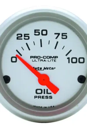 Editor’s Pick Autometer Ultra-Lite 52mm 0-100 PSI Electronic Oil Pressure Gauge